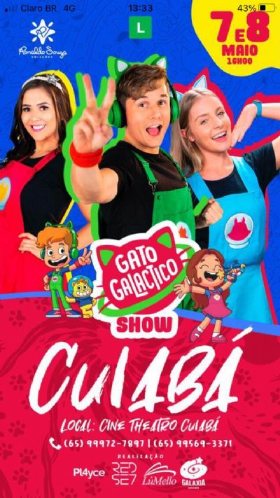 Gato Galactíco Show @cineteatrocuiaba :: Casa de Festas