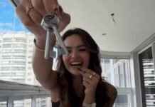 Suzanna Freitas celebra primeiro imóvel presenteado pelos pais: ‘Nem acredito’