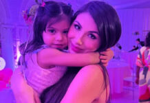 Jheny Santucci se declara à Sophia, filha de Arthur Aguiar e Maíra Cardi, em aniversário