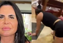 Veja Vídeo – Gretchen entra de joelhos em igreja após promessa por cura de doença; veja